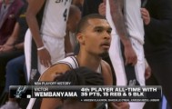 欧博ABG官网-文班单场35+分15+板5+盖帽！NBA历史第4人！比肩大梦鲨鱼天勾